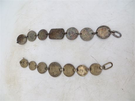 2 Foreign Coin Bracelets