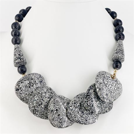 Vintage Beaded Statement Necklace