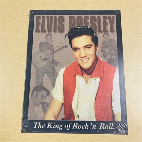 New Retro 12.5x16” Elvis Presley Metal Sign