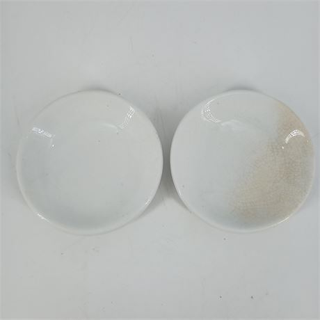 Royal Ironstone China Butter Pats or Trinket Dishes, Alfred Meakin Ltd., England