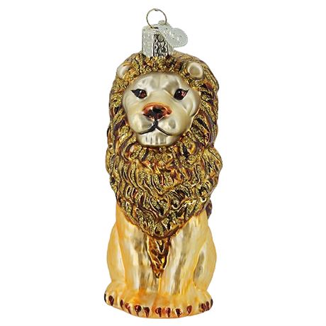 Old World Christmas Fine Blown Glass Lion Ornament
