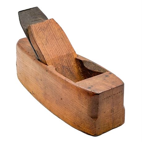 Antique Scioto Works #3 Wooden Coffin Smoothing Plane Tool