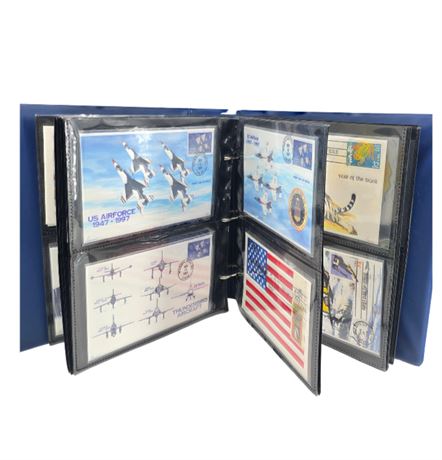 Hardcover Binder with 60 Collectible FDC Envelopes