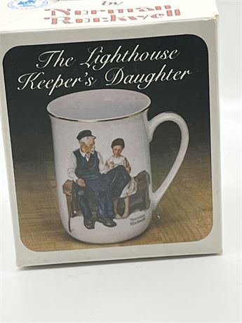 Norman Rockwell lighthouse keeper mug