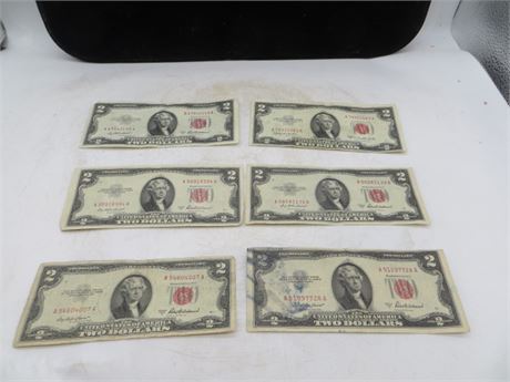 1953 A & C $2 Federal Reserve Notes