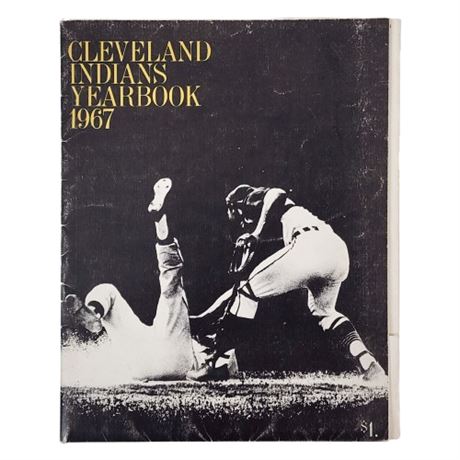 Vintage 1967 Cleveland Indians Yearbook, Folder Style