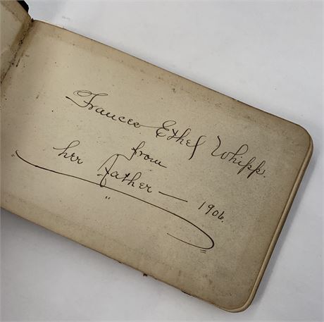 Antique 1906 Autograph Book with Personal Notations