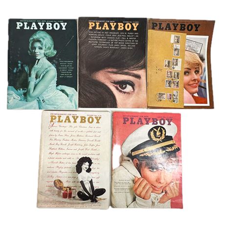 Lot of Vintage 1964 & 1966 Playboy Magazines