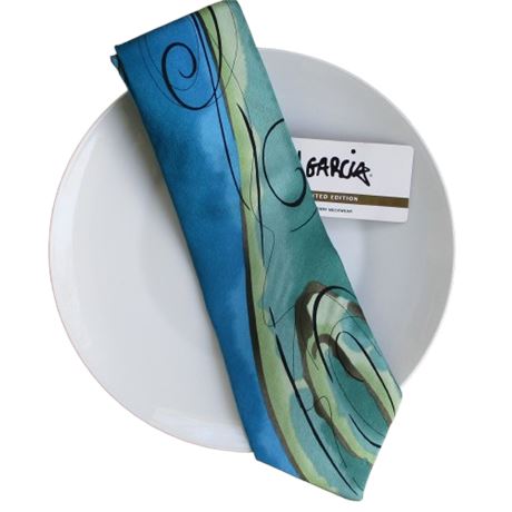 New JERRY GARCIA Limited Edition Mulberry 100% Silk Men's Necktie with Tag