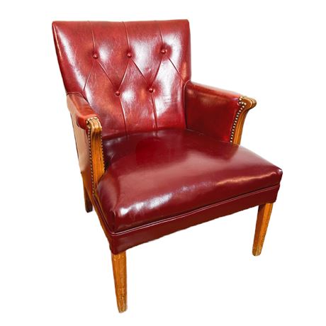 Mid-Century Vinyl Armchair