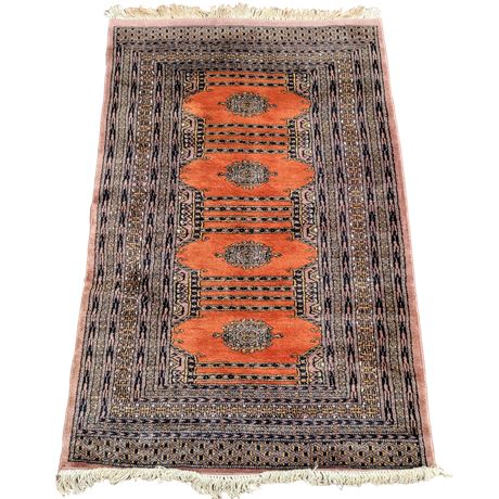 Vintage Persian Style Silk Area Rug