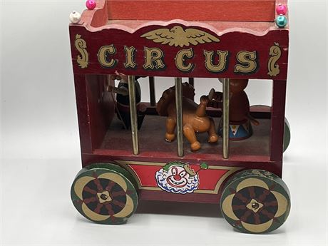 Vintage circus train
