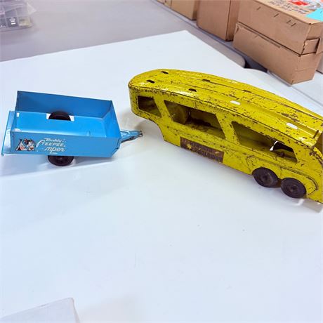 Large Vintage Toy Trailers