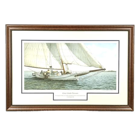 George F. McWilliams Watercolor Print 27/250 "Grace Under Pressure"