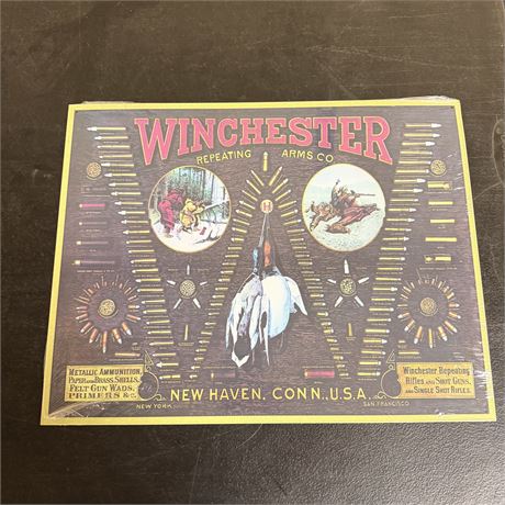 Winchester 12.5x16” Retro Metal Sign