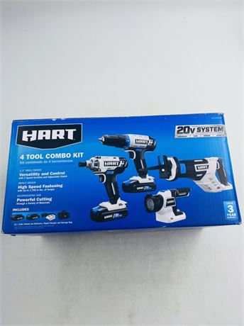 New Hart 4 Tool Combo Kit