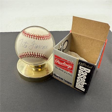 Tito Francona Signed Baseball