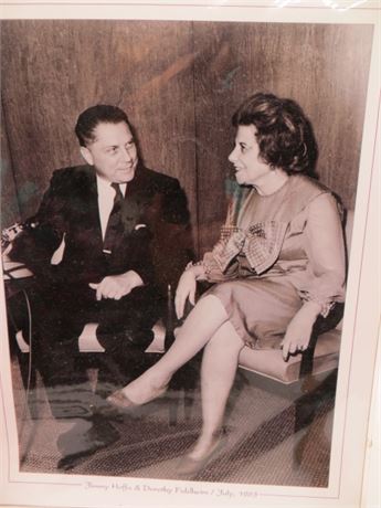 1963 Picture of Dorothy Fuldheim & Jimmy Hoffa