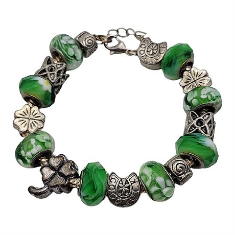My Favorite Beads "Luck of the Irish" Charm Bracelet