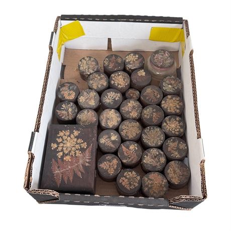 Dried Flower Decorated Wooden Boxes, Plus