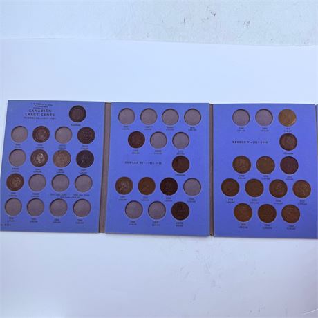 1858-1920 Canadian Large Cent Collection