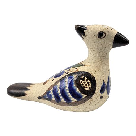 Vintage Tonala Mexican Pottery Bird