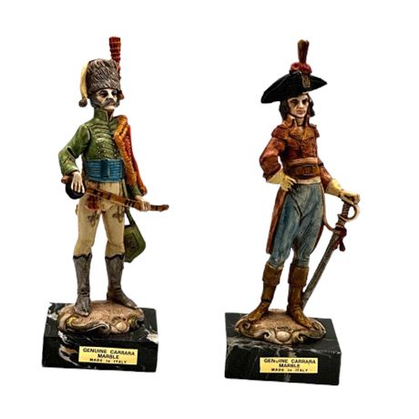 Two Soldiers on Marble Stands