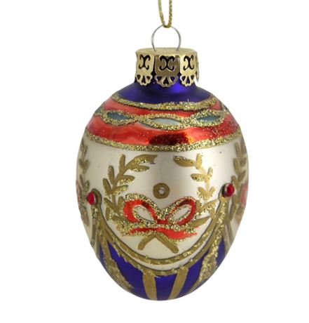 Fancy Glass & Rhinestone Ornament