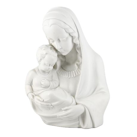 Vintage Orlik Germany Porcelain Bisque Madonna Bust Figure