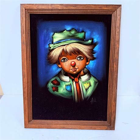 Midcentury Velvet Painting