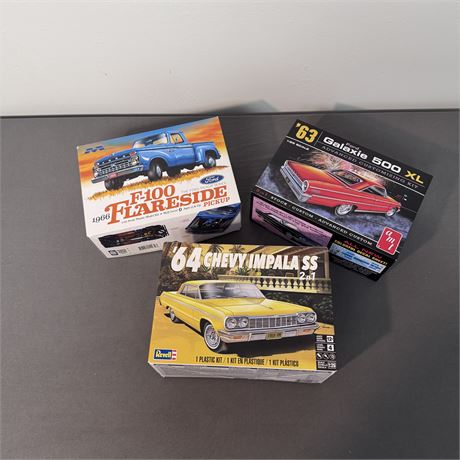 F-100 Flareside Pickup, Ford Galaxie & 64 Chevy Impala SS Models