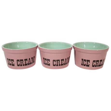 Department 56 Time to Celebrate Ice Cream Bowls - Set of 3