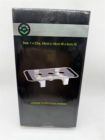 Chrome Plated Glass Warmer MIB