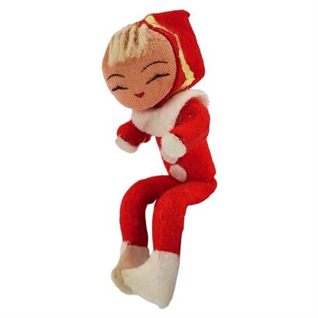 Vintage Posable Mini Pixie Elf Shelf Sitter Doll
