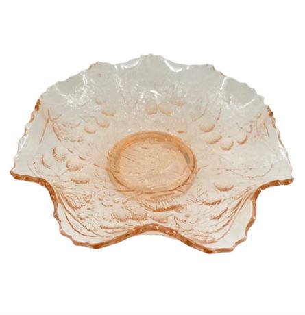 Fenton Art Glass "Water Lily" Light Pink