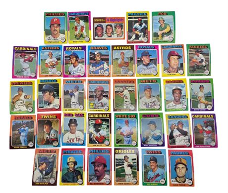1975 Topps Baseball Cards