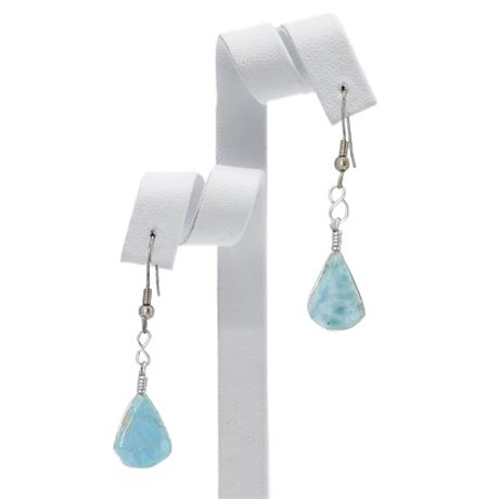 Artisan Made Larimar Drop Earrings