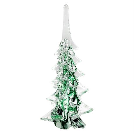 Enesco 10" Green Swirl Glass Tree