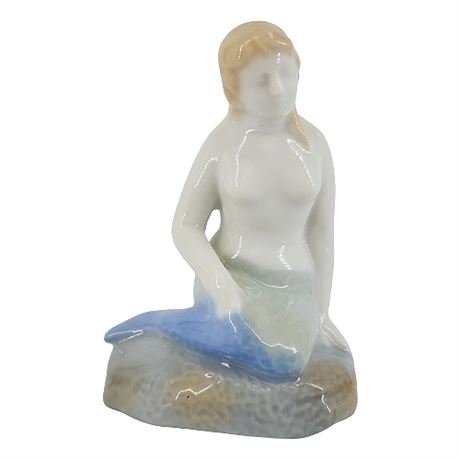 Vintage Illum by Kosta Boda Porcelain Mermaid Figurine