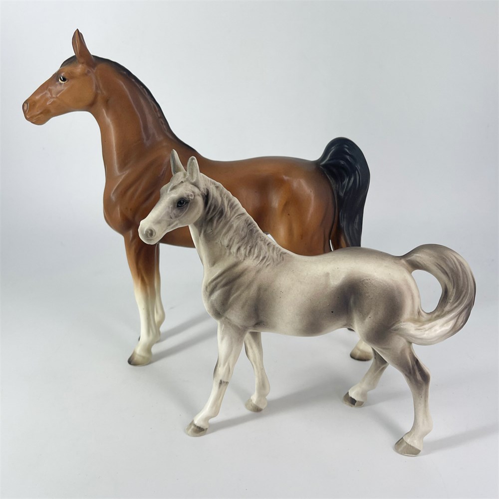 Great Lakes Vntg - Vintage Porcelain Arabian Horse Figurines