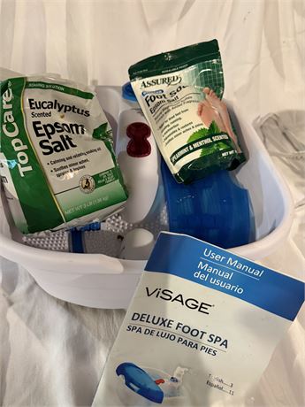 Visage Deluxe Foot Spa w/Epson Salts