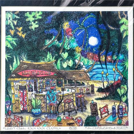 Original, Matted Pen, Ink & Watercolor by Alan Casagrande
