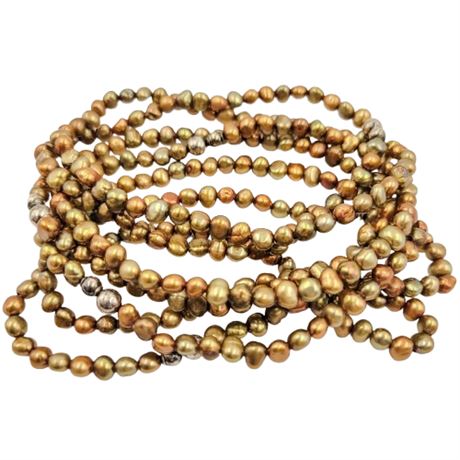 Lot of 7 Freshwater Pearl Stretch Bracelets