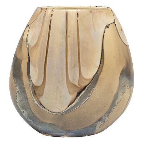 Vintage Nielsen's Extraordinary Ceramics Small Flat Vase