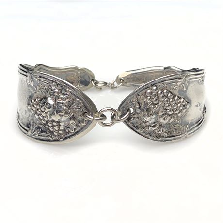Vintage Grape Cluster Design Spoon Bracelet