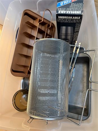 Copper Brownie Cutter, Thermos, Spring Form Pan & Baking Pans