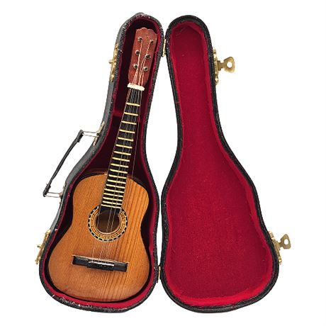 Miniature Acoustic Guitar w/ Case