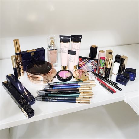 Lot of New and/or Lightly Used Estee Lauder Cosmetics