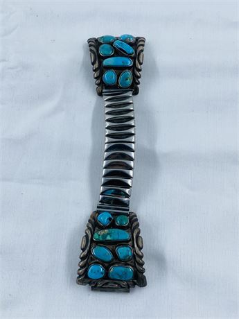 Signed Vintage Navajo Sterling Watch Band