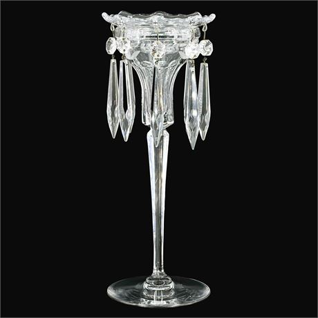 Vintage Gorham Crystal Candlestick Holder & Bobeche Drip Collar